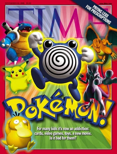 1999 TIME Magazine Cover featuring Pokemon